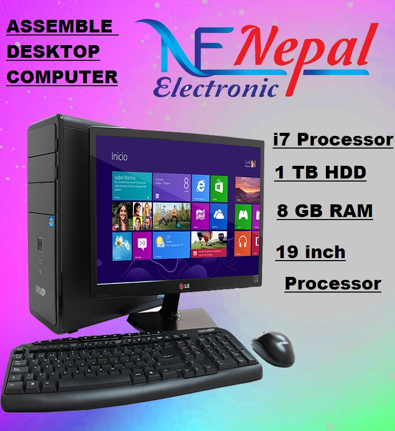 Assemble desktop i7/1 TB HDD/8 GB RAM